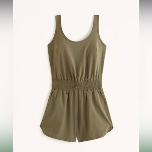 Abercrombie Travel Romper- Olive green